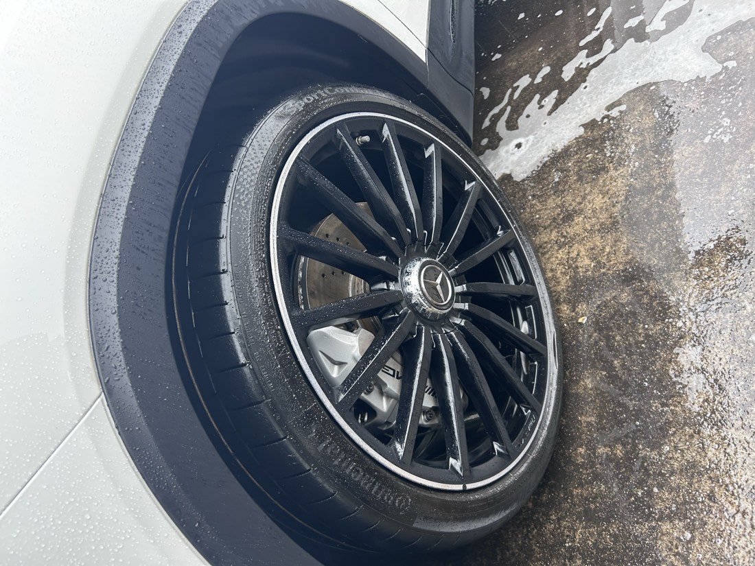 Detailed alloy wheel close up